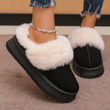 Snow Boots Wear The New Korean Winter 2024 Thick-Soled Velvet And Warm Indoor Cotton