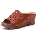 Sandals Platform Shoes Woman Summer Fashion Female Shoes Slip On Wedge Sandals Heel Women Shoes Ladies Chaussures