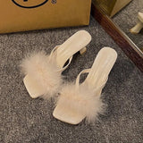Breakj Small Cool Drag Wear Women's Shoes 2025 Spring And Summer New Thick Heel Does Not Tired Feet Of The Evening Wind Front Word