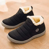 Shoes Women Slip On Waterproof Shoes Fashion Breathable Outdoor Fur Warm Winter Casual Shoes Sneakers Women Plus