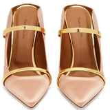 Gold Black High-Heeled Pointed Large-Size Muller Single Shoes Banquet Fashion Shoes