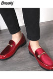 Fashion Pointed Toe Dress Shoes Men Loafers Patent Leather Oxford Shoes for Men Formal Mariage Wedding Shoes zapatos