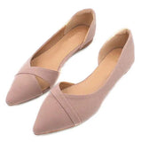 Bird New Fashion Pointed Head Shallow Mouth Side Empty Flat With Flat Bottom Pregnant Women With Versatile Single Shoes Powder Black Work Women's