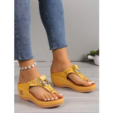 Breakj Women's Shoes 2025 Summer New Beach Clip Slope And Cool Slippers Women's Women's
