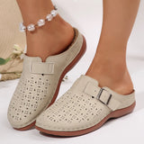 Breakj Slippers Women's New Baotou Metal Hollow Women's Shoes 43-Yard Wish In The Summer Of