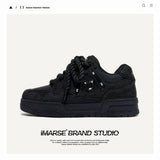 Breakj Shoes Destruction Series Street Style Black Samurai Men's Shoes Bread Shoes Low-Top Shoes Trendy Shoes Men's And Women's