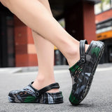 Breakj Summer Sandals Men Summer Wearing Beach Leisure Slippers Breathable Soft Bottom Men's Baotou Hole Cold