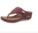 Breakj Cool Slippers Women 2025 Summer New Large-Size Hollow Metal Thick Bottom Cold Slippers