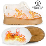 Winter Fluffy Fur Warm Snow Boots Women Thick Bottom Non Slip Cotton Padded Shoes Woman Plush Chunky Platform Ankle
