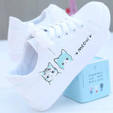 Breakj White Shoes Women 2023 Spring And Autumn Fashion Korean Version Of Female Shoes Street Pat Shoes Casual Flat Shoes New Single