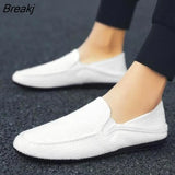 breathable male flat shoes 2023 new summer new casual driving shoes lightweight wear-resistant slippery lazy shoes