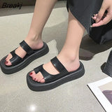 New White Beige Green Platform Flip Flop Ladies Famous Designer Flip Flop Ladies Platform Sandals Slippers Beach