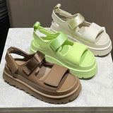 Breakj Spring And Summer New Magic Sticky Cake Thick Bottom To Increase The High Light And Comfortable One-Word Leisure