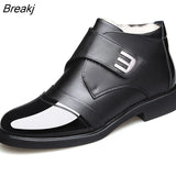 boots men new 100% wool Super Keep warm fashion motorcycle boots men's boots zapatos de hombre