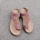 Clip Toe Slipper Hollow Out Splicing Flat Bottom Casual 414243 Large Size Cool