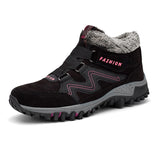 Breakj Heightening Couple Snow Boots Winter Plus Velvet Warm Men's And Women's Outdoor Cotton Shoes In The Gang Sports Cotton Shoes Men's