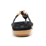 Bird Summer Female Cool Slippers Lattice Flat Bottom Double Bottom Bow String Beads Comfortable Female Clip Foot