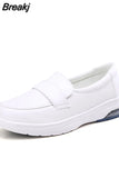 New Comfortable Soft White Flat Shoes Air Casual Sneakers Shoes for Women Non-slip Breathable Women Loafers Zapatos