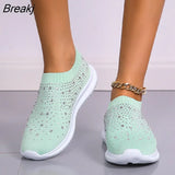 Mesh Sneaker Shoes Women Soft Bottom Flats Non Slip Casual Zapatos Mujer Solid Chaussures Plates Sapatilha