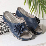 Breakj Summer And Autumn New Large-Size Slope And Leisure Flowers Wearing A Word Cold