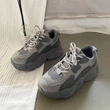 Women's Thick-soled Non-slip Sneakers Fashion New Women Casual Comfortable Dad Shoes Running Shoes Women's Vulcanized