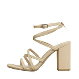 Breakj Temperament Women High Heel Sandals Lady Fashion Sandals Simple Comfortable Square High Heels