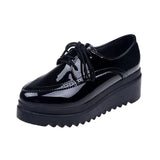Women Chunky Sneakers Hidden Heels Height Increasing Ladies Wedge Shoes High Top Autumn Platform Women