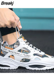 Men Casual Shoes Male Ourdoor Jogging Trekking Sneakers Lace Up Breathable Shoes Men Comfortable Light Soft