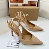Breakj New Niche Fashion Shoes Leopard Print Sharp High-Heeled Muller