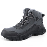 Breakj Hiking Large Snow Boots Men Plus Thick Sneakers Waterproof Cold To Keep Warm High-Tight Cotton Boots