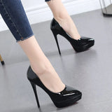 Breakj Waterproof Port Style Temperament New Spring And Autumn Retro High Heels Single Shoes 2025 Fine Heel