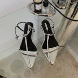 Version Of 2024 Summer Casual Flat With Roman Sandals With A Word Buckle Tip Soft Flat Women's