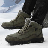 Breakj Hiking Large Snow Boots Men Plus Thick Sneakers Waterproof Cold To Keep Warm High-Tight Cotton Boots