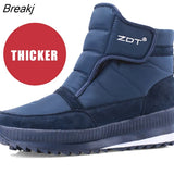 Men Boots Larger Size 47 Winter Casual Shoes Men Unisex Ankle Boots Waterproof Non-slip Thick Warm Fur Men Snow