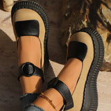 Breakj Sales Of Casual Retro National High-Heeled Roman Shoes Summer New Women's Thick Bottom Heel And Loose Cake