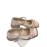 Breakj Version Of Fairy-Dish Noodle Butterfly Bow Head Mary Jane Heel 2025 Spring And Summer New Word With Tunlock Single