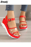 Women Sandals Casual Wedges Sandalias Mujer 2023 New Summer Shoes Women Heels Sandals Platform Peep Toe Wedges Chaussure