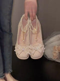 Breakj Head Thick Heels Women's Adult Ceremony New Horse Face Skirt Mary Jane Wedding Shoes Wear Not Tired Single Shoe