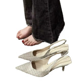 Breakj Fragrant High-Heeled Shoes Women 2025 New Summer Design Sense French Fashion Sandals Temperament Niche Single Shoes