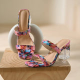 Breakj Spring And Summer New Crystal And Transparent Slippers Women's Heads With High-Color High-Smelly