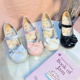 Breakj Wind Soft Bottom Mary Jane Leather Shoes 2025 New Word-Button Round Head Sweet Cute Lo