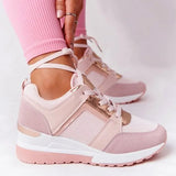 Shoes 2021 Summer Wedge Platform Casual Shoes Women Lace Up Sports Shoes Woman Plus Size Non Slip Breathable
