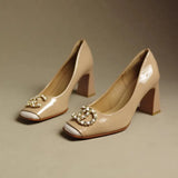 New Arrival Fashion Square Toe Sandals for Women High Heels Summer Comfort Simplicity Slingbacks Shoes Sandalias De