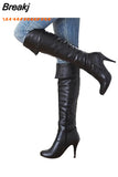 Classic dropship large sizes 47 thin high heels Women's Shoes Woman 2023 sexy party women knee-high boots