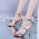 High Heel Shoes Elegant Glitter Shinning Star Heart Pattern Women's Heeled Shoes Party Shoes Women’s High Heel