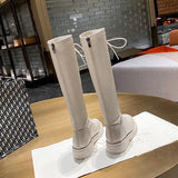 Breakj Boots Women's New Knight Boots In Autumn And Winter 2023 Are Thin British Style Martin Boots But Knee
