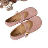 Breakj And Cute Girl Wind With Mary Treasure Shoes Summer New Daily Frosted Round Head Shallow Mouth Single