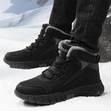 Breakj Hiking Large Snow Boots Men Plus Thick Sneakers Waterproof Cold To Keep Warm High-Tight Cotton Boots