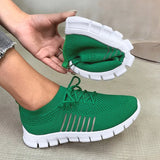 Soft Sole Knit Walking Shoes for Women 2023 Comfortable Breathable Mesh Sneakers Woman Plus Size Lightweight Casual