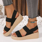 Breakj New Wearing Roman Imitation Rope Sandals Slope And Beach Dew Lady Cool Slippers Temu